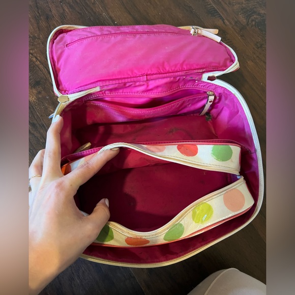 Kate Spade Ziptop Cosmetic Case with Removable Zipper Pouch - Picture 3 of 4